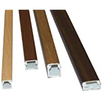 Canaleta adhesiva 12 x 12 mm en tiras de 2 metros color imitación madera cerezo